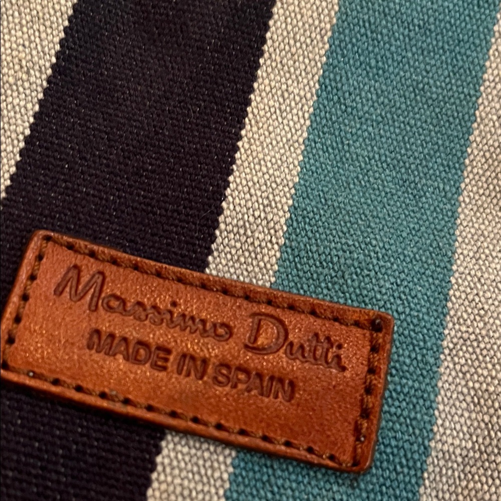 Massimo Dutti  Striped denim shoulder Bag - Picture 4 of 8